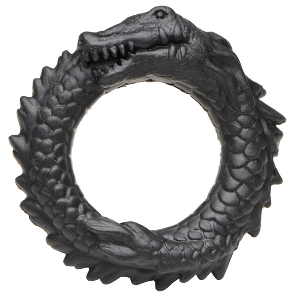 Creature Cocks Black Caiman - Fantasy Silicone Cock Ring