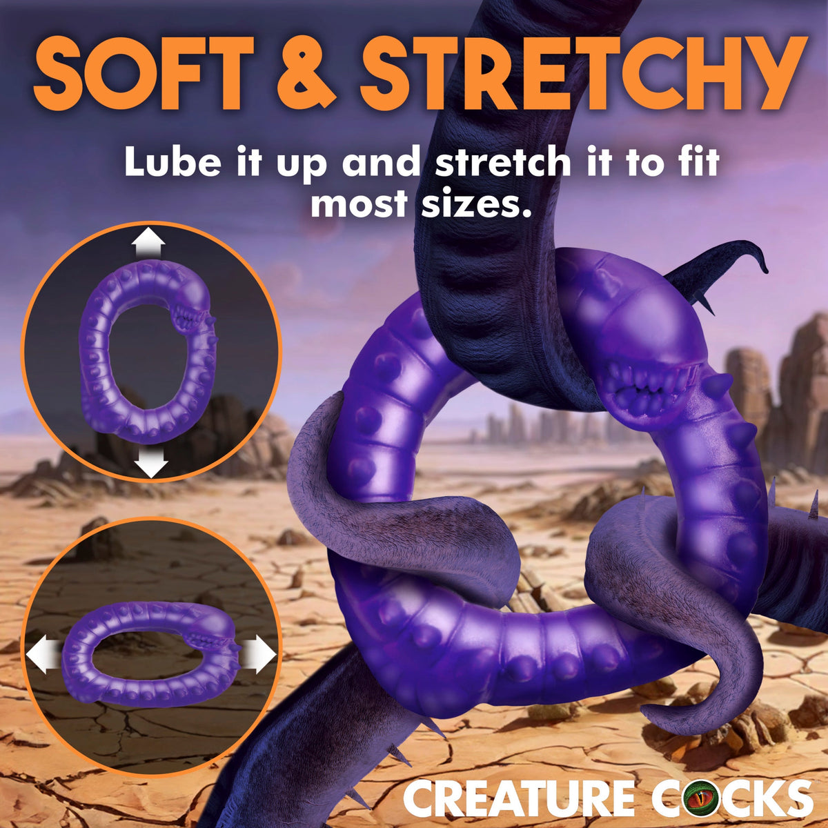 Creature Cocks Slitherine - Galactic Worm Silicone Cock Ring