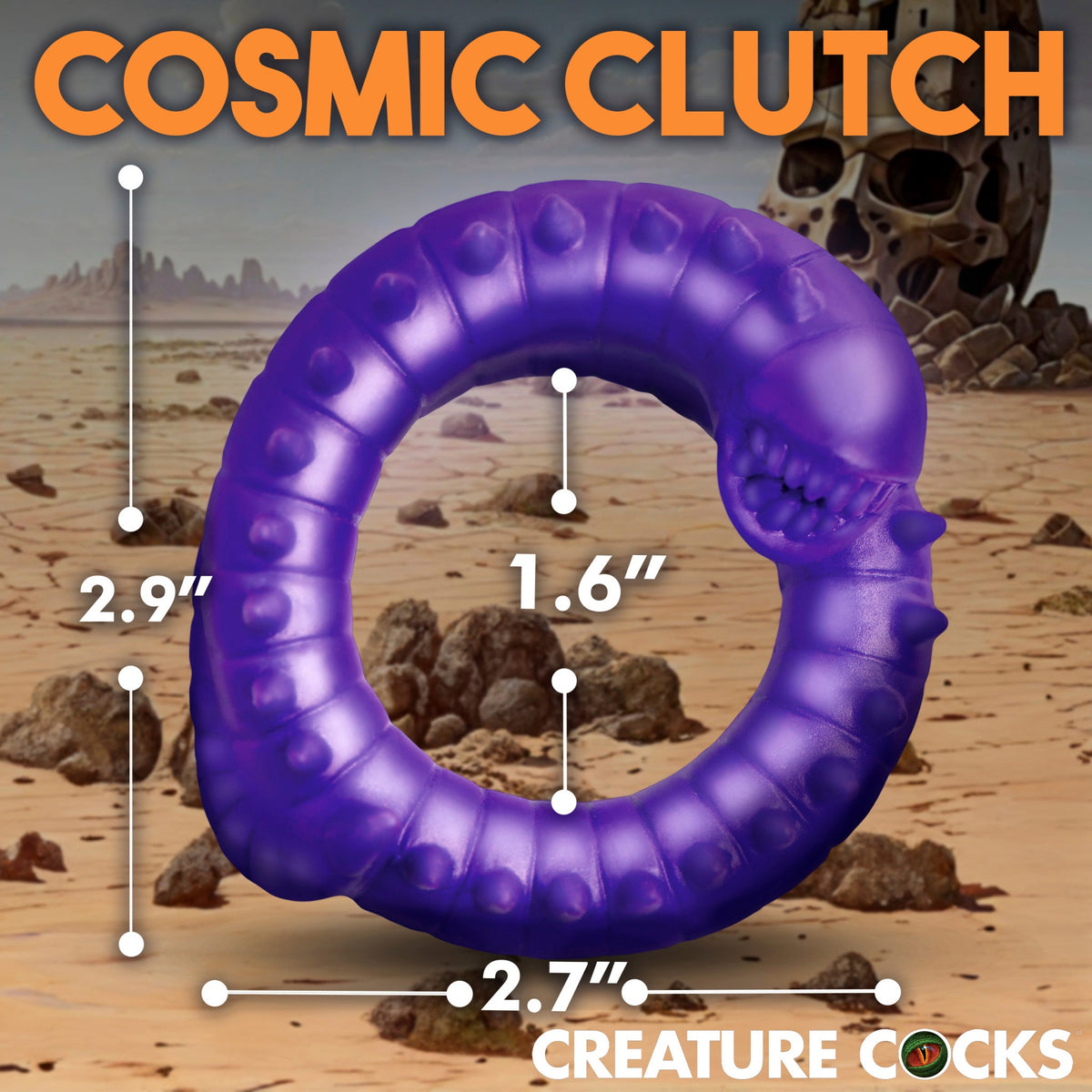 Creature Cocks Slitherine - Galactic Worm Silicone Cock Ring