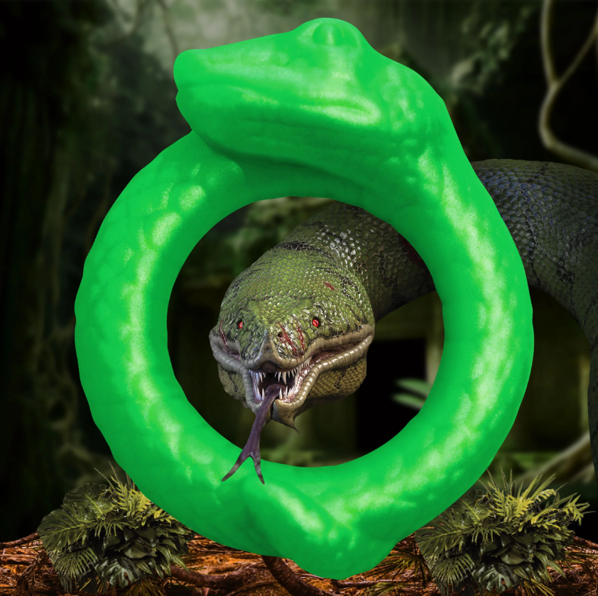 Creature Cocks Serpentine - Jade Snake Fantasy Silicone Cock Ring