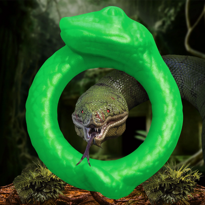 Creature Cocks Serpentine - Jade Snake Fantasy Silicone Cock Ring
