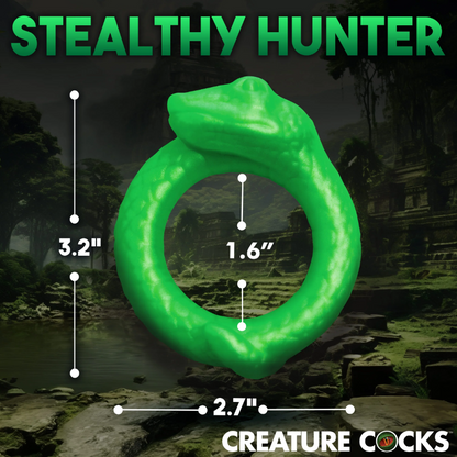 Creature Cocks Serpentine - Jade Snake Fantasy Silicone Cock Ring