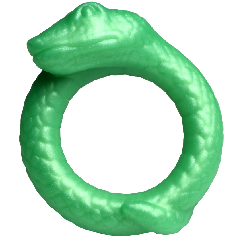 Creature Cocks Serpentine - Jade Snake Fantasy Silicone Cock Ring