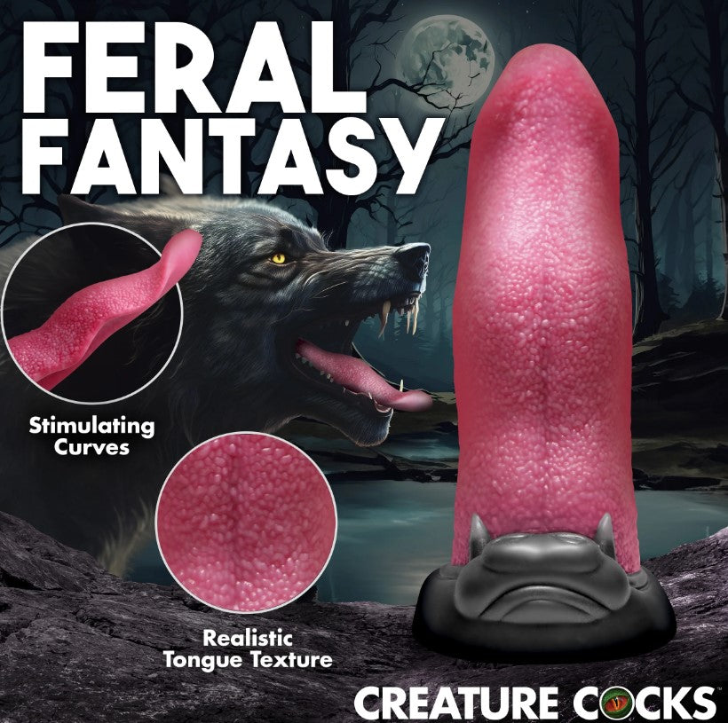 Creature Cocks Wolf's Lick - Wolf Maw Tongue Silicone Dildo
