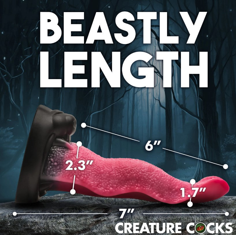 Creature Cocks Wolf's Lick - Wolf Maw Tongue Silicone Dildo