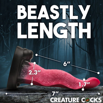 Creature Cocks Wolf's Lick - Wolf Maw Tongue Silicone Dildo