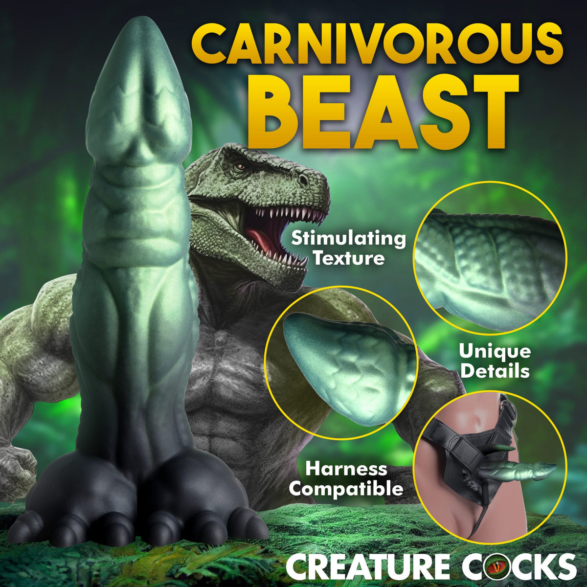 Creature Cocks Dickosaur - Dinosaur Fantasy Silicone Dildo