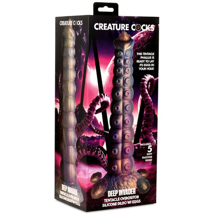 Creature Cocks Deep Invader - Tentacle Ovipositor Dildo with Eggs