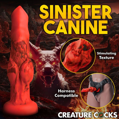 Creature Cocks Fire Hound - Knotted Fantasy Silicone Dildo