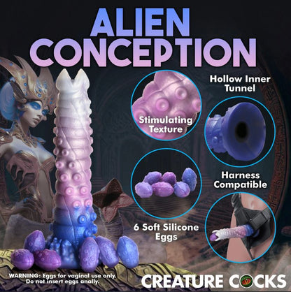 Creature Cocks Tenta-Queen - Ovipositor Dildo with Eggs