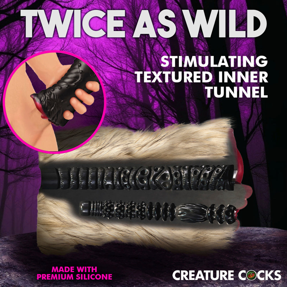 Creature Cocks Savage She-Wolf - Dual-Entry Furry Stroker