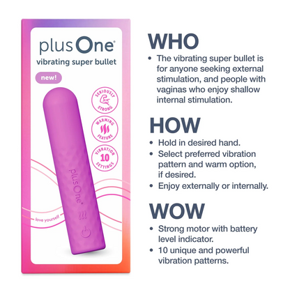 plusOne Super Bullet Vibrator — The Classic, Upgraded
