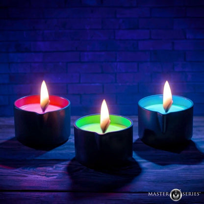 Wicked Wax Blacklight Reactive Drip Candle - Set of 3