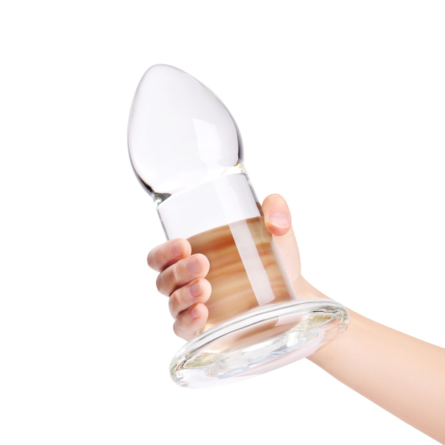 b-Vibe Advanced 8" Glass Anal Dildo - Borosilicate