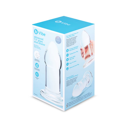 b-Vibe Advanced 7.5" Glass Anal Dilator - Borosilicate