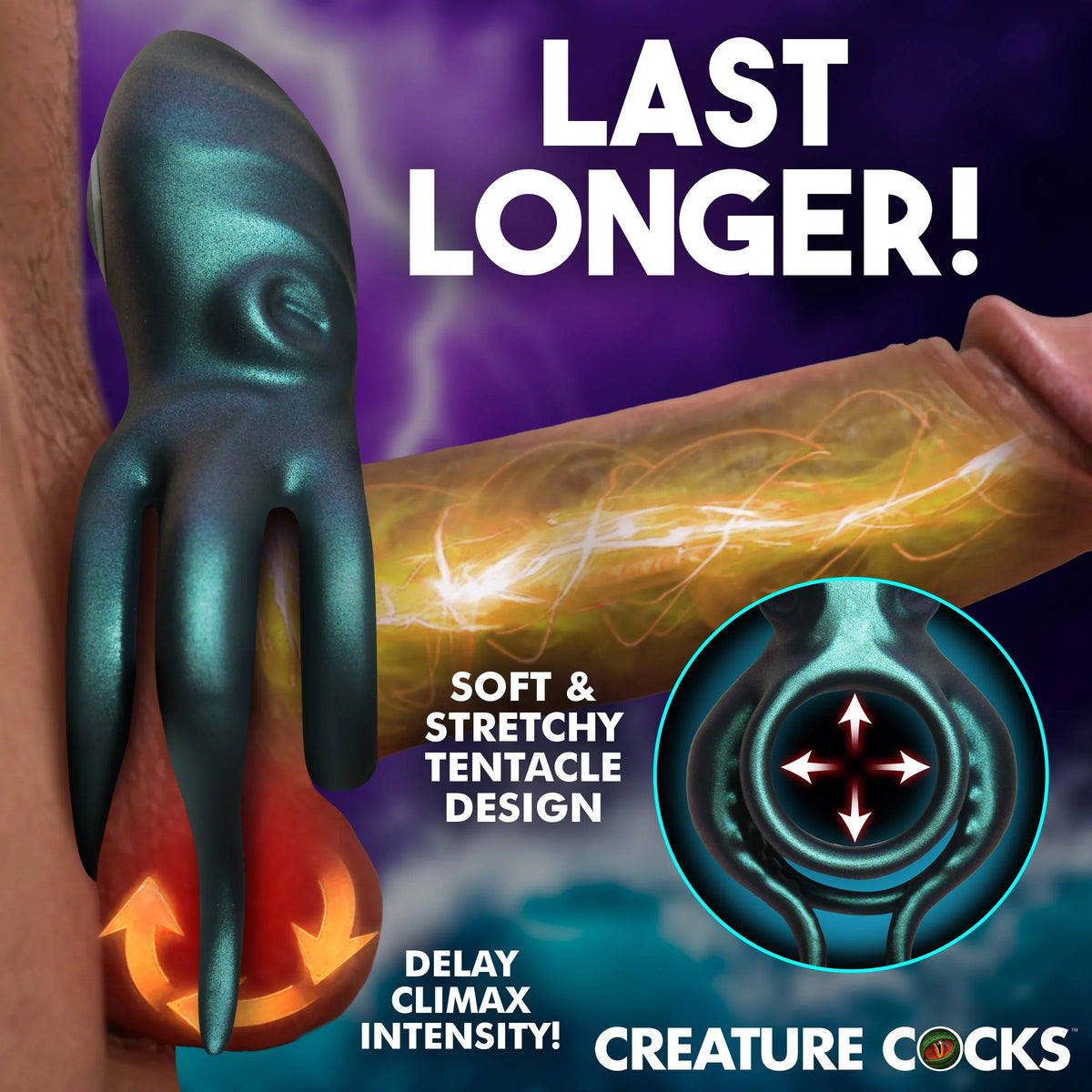 Creature Cocks Octo Grip - Vibrating Octopus Cock Ring