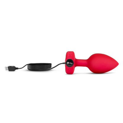b-Vibe Vibrating Heart Plug - Glamorous Jeweled Anal Plug with 15 Patterns
