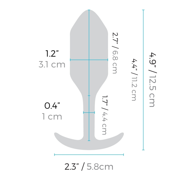 b-Vibe Vibrating Snug Plug 2 - Weighted Butt Plug