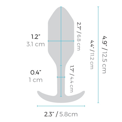 b-Vibe Vibrating Snug Plug 2 - Weighted Butt Plug