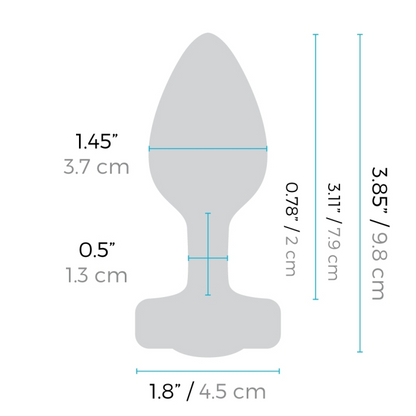 b-Vibe VIBRATING JEWEL PLUG - Luxury Vibrating Anal Plug