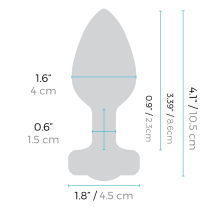 b-Vibe VIBRATING JEWEL PLUG - Luxury Vibrating Anal Plug