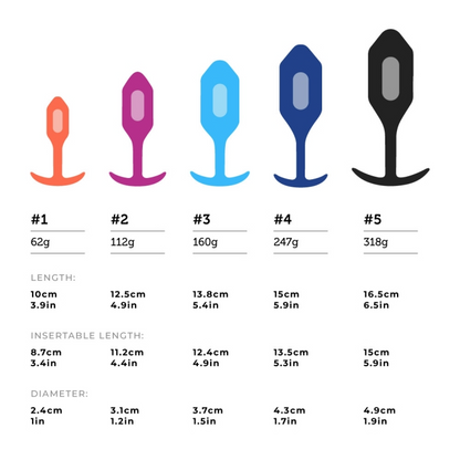 b-Vibe Vibrating Snug Plug - Weighted Anal Plug with 6 Vibration Patterns