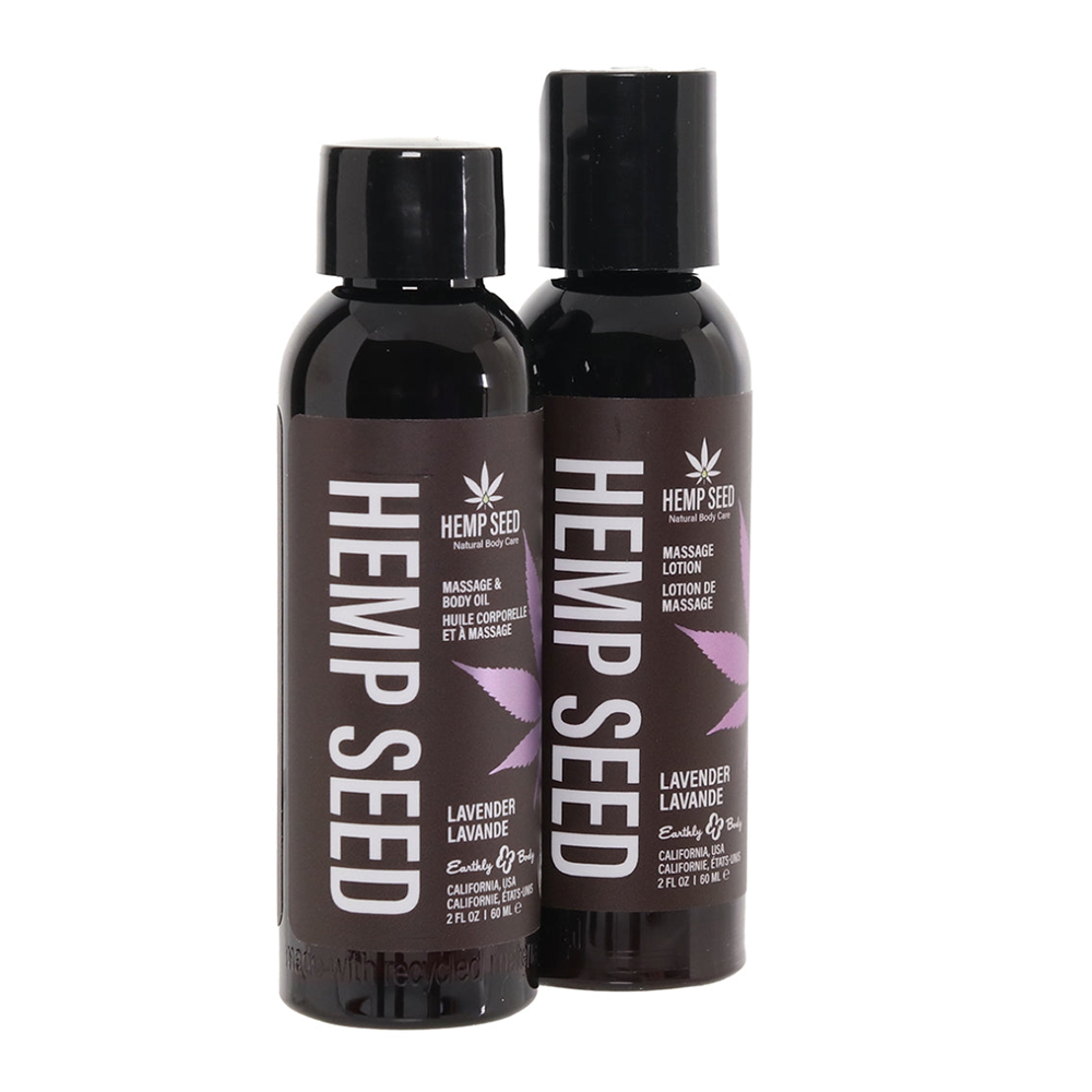 Hemp Seed Tranquility Massage Trio Gift Set - Lavender