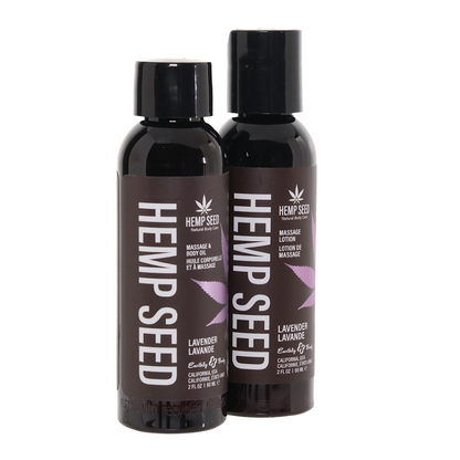 Hemp Seed Tranquility Massage Trio Gift Set - Lavender