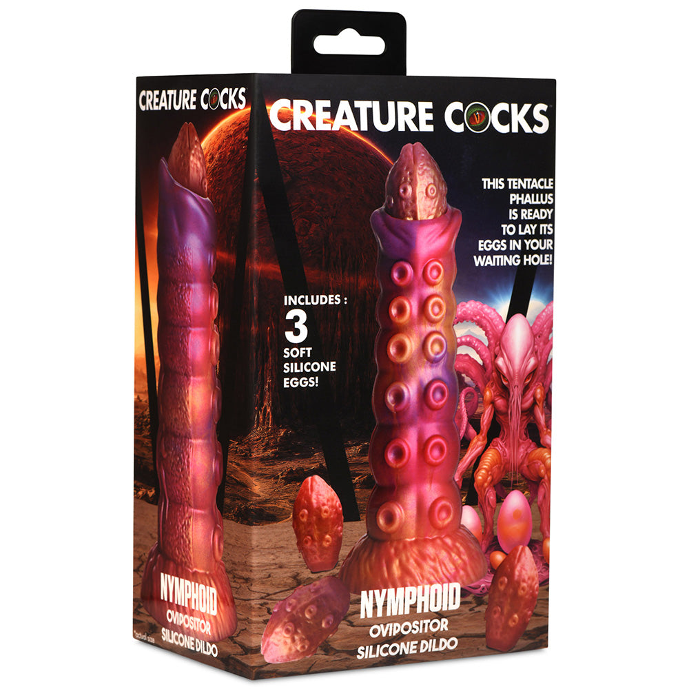 Creature Cocks Nymphoid - Ovipositor Silicone Dildo with Eggs