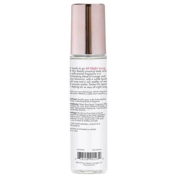 CG - ALL NIGHT LONG Fragrance Body Mist with Pheromones - Soft - Oriental 3.5oz | 103mL - PlayLoveToys