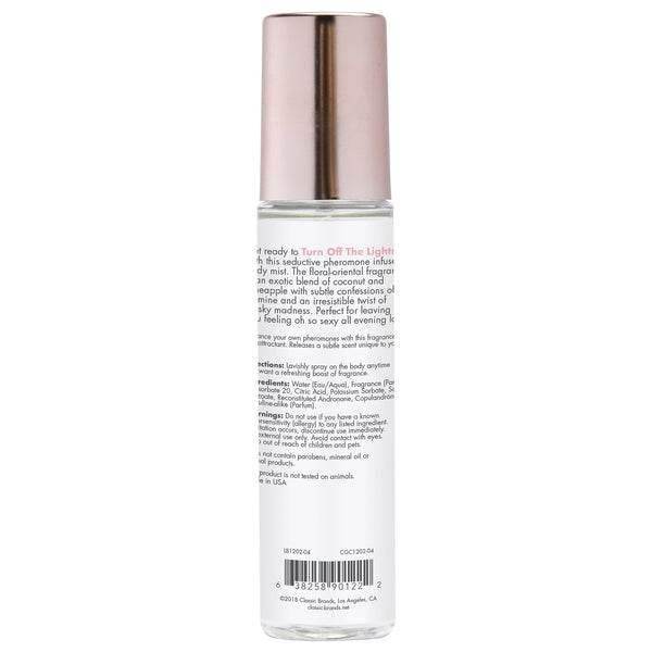 CG - TURN OFF THE LIGHTS Fragrance Body Mist with Pheromones - Floral - Oriental 3.5oz | 103mL - PlayLoveToys