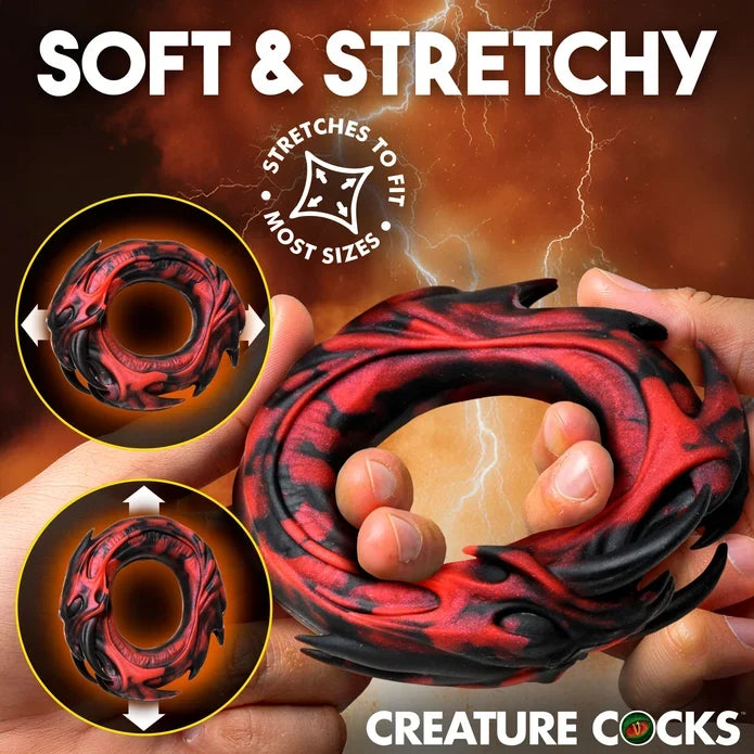 Creature Cocks Hell Fang - Demon Silicone Cock Ring