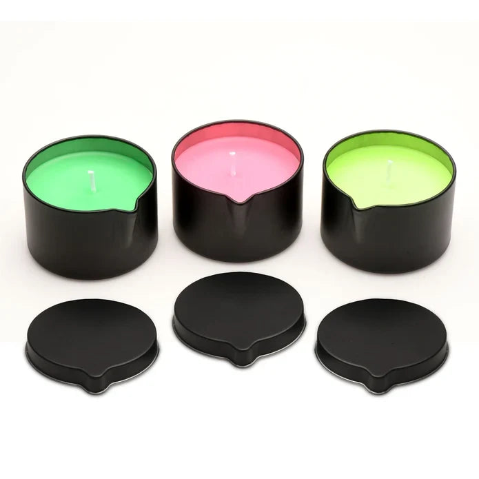 Wicked Wax Blacklight Reactive Drip Candle - Set of 3