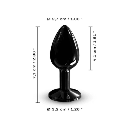 Dorcel - Diamond Plug in Rose Gold & Black – S,M,L Sizes - PlayLoveToys