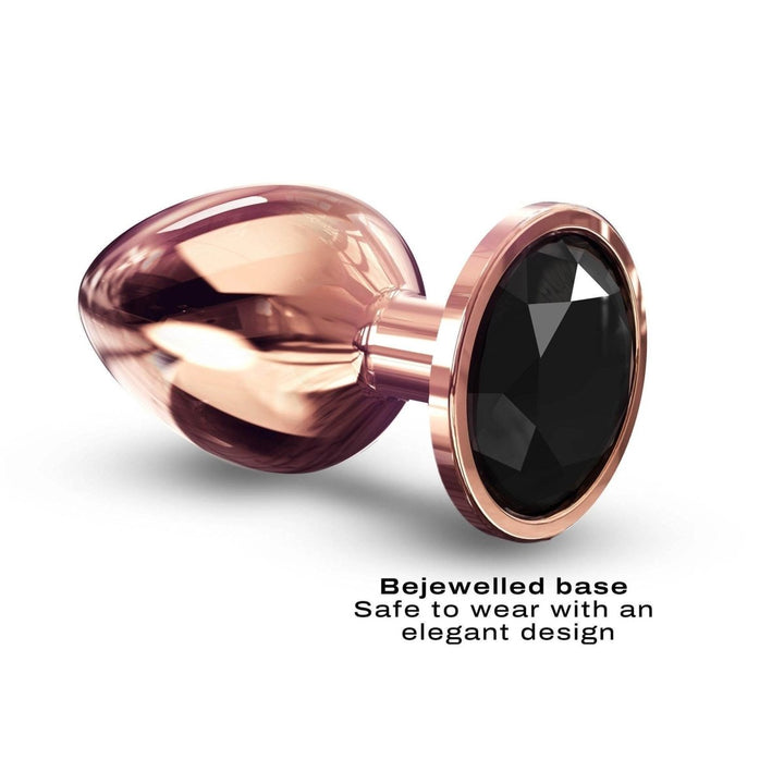 Dorcel - Diamond Plug in Rose Gold & Black – S,M,L Sizes - PlayLoveToys