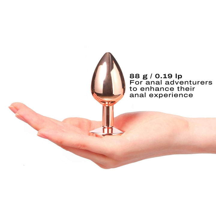 Dorcel - Diamond Plug in Rose Gold & Black – S,M,L Sizes - PlayLoveToys
