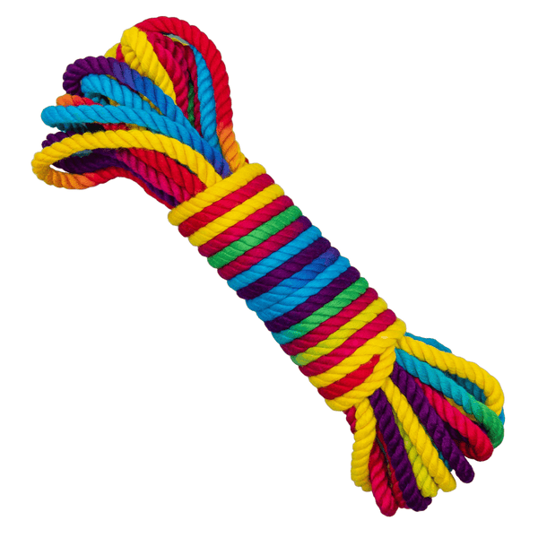 Emojibator - Funfetti Rainbow Bondage Rope - PlayLoveToys