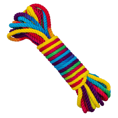 Emojibator - Funfetti Rainbow Bondage Rope - PlayLoveToys