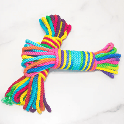 Emojibator - Funfetti Rainbow Bondage Rope - PlayLoveToys