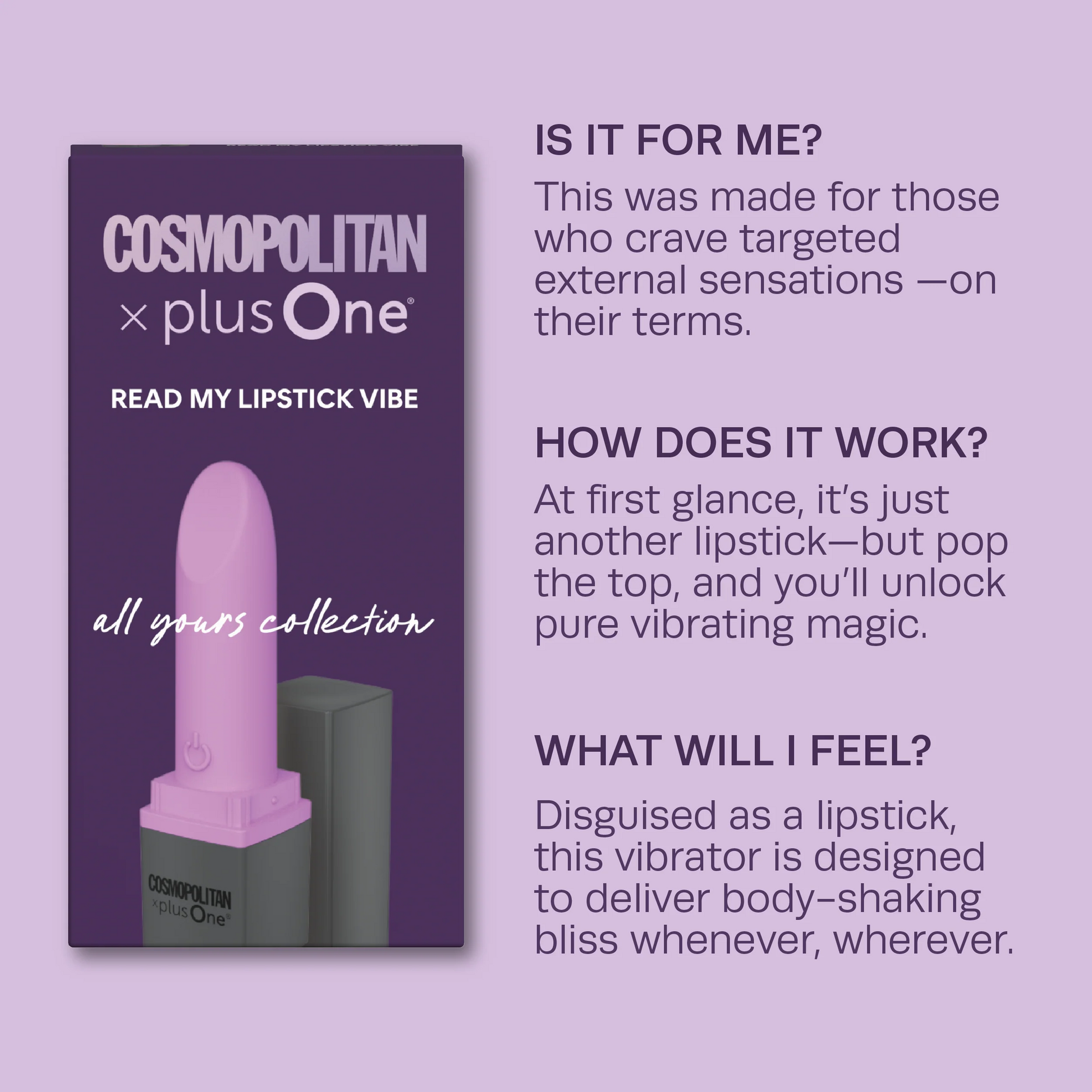 plusOne Read My Lipstick Vibe - Cosmopolitan Bullet | PlayLoveToys plusOne Read My Lipstick Vibe - Cosmopolitan Bullet | PlayLoveToys