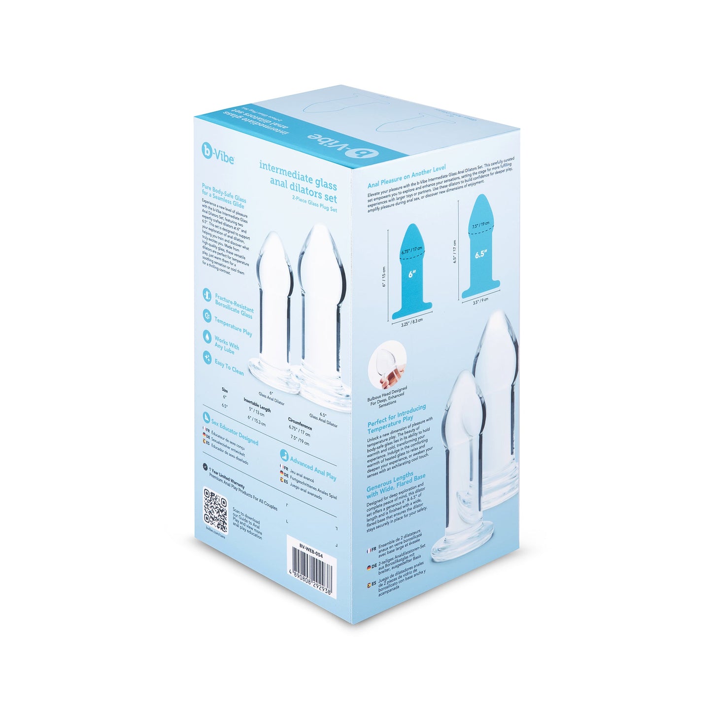b-Vibe Intermediate Glass Dilator Set 