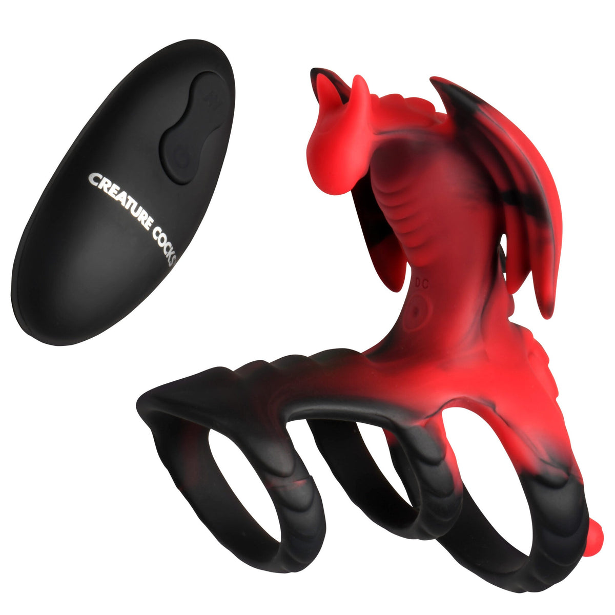 Dragon Flight Vibrating Cock Ring - Fantasy Dragon Design with Remote