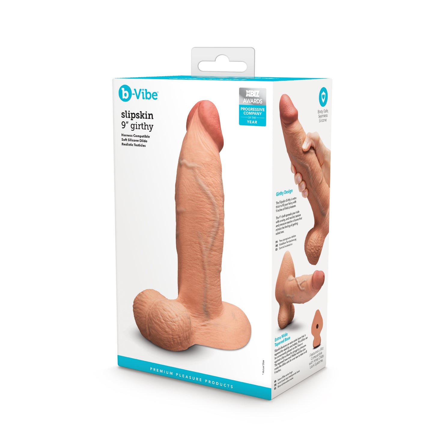 b-Vibe Slipskin Realistic Silicone Dildo