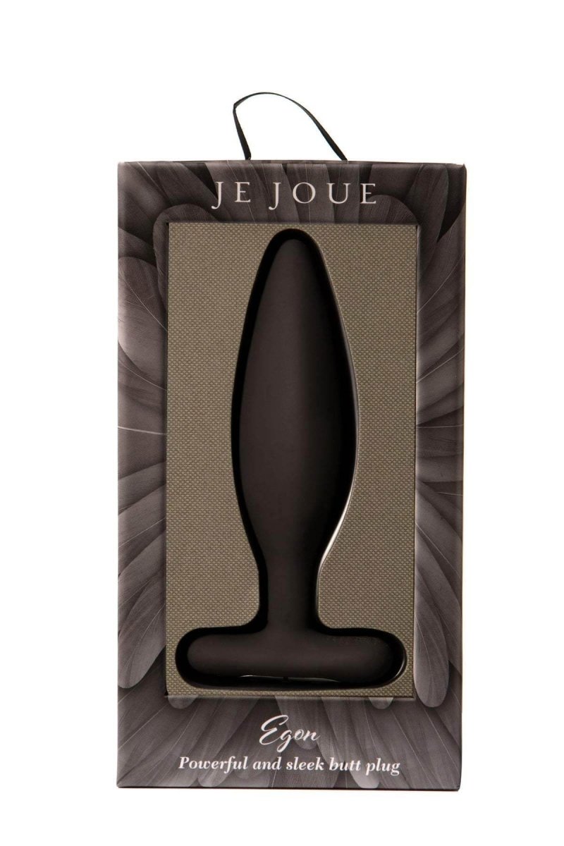Je Joue - Egon Vibrating Butt Plug Black - PlayLoveToys