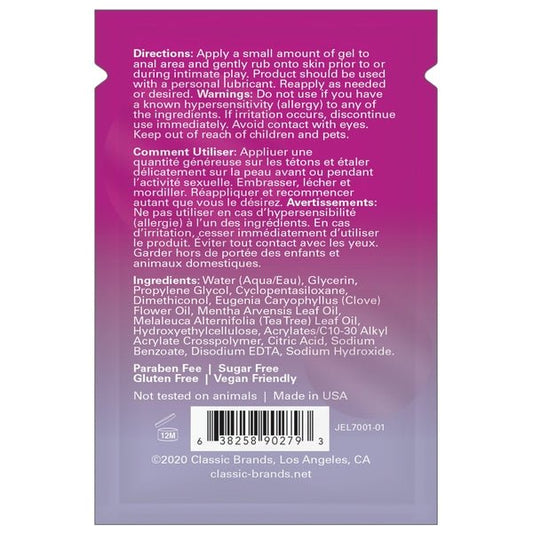 Jelique - HINEY HELPER DESENSITIZING GEL - FOIL - 0.03 fl oz | 1 mL - PlayLoveToys