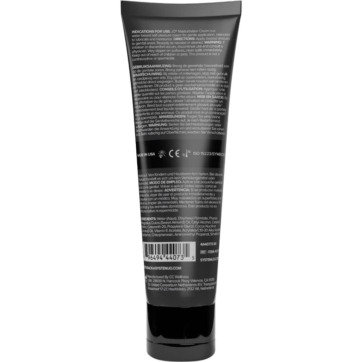 JO Lubricants - JO Masturbation Cream - PlayLoveToys
