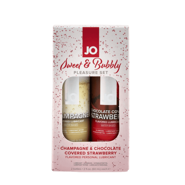 JO Lubricants - JO Sweet & Bubbly Set - Champagne - PlayLoveToys