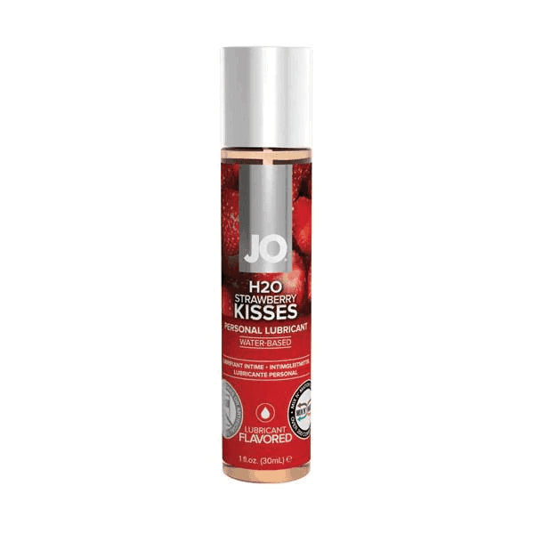JO H2O Strawberry Kisses personal lubricant bottle 1 oz PlayLoveToys