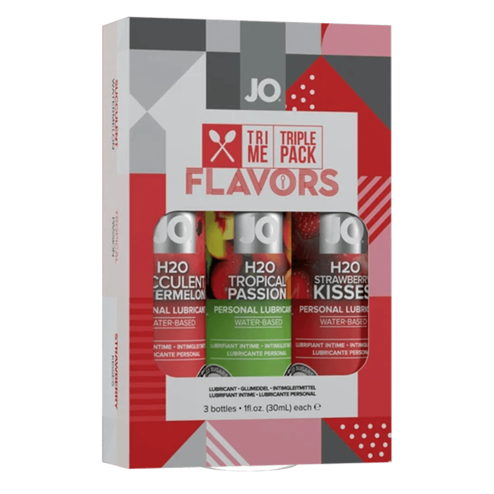 JO Lubricants - JO Tri - Me Triple Pack - Flavors - Various - Lubricant - PlayLoveToys