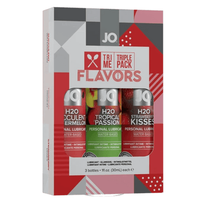 JO Lubricants - JO Tri - Me Triple Pack - Flavors - Various - Lubricant - PlayLoveToys